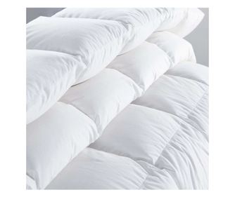 Πουπουλένιο πάπλωμα PREMIUM, με νέο, λευκό, 180x200 εκ, γαλλικό πούπουλο, 90% πούπουλο FP 750 cuin, Πολύ ζεστό