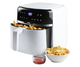 Friteuza cu aer cald Air Fryer, DOMO, 8 litri, 1800 W, alb
