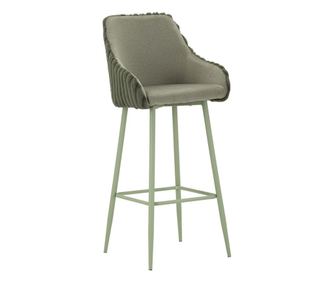 ZESTAW 2 HOKERÓW BAROWYCH ALASKA -A- ZIELONY, 52X46X111 CM (WYSOKOŚĆ SIEDZISKA 78 CM)