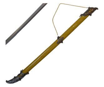 Διακοσμητικό σπαθί DEPOX®, πανοπλία, Γαλλικός Κύκνος, ασήμι, αλουμίνιο, 82 cm, θήκη περιλαμβάνεται