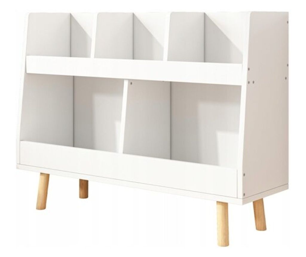 Bibliotecă pentru ziare pentru copii, dulap pentru jucării, bibliotecă verticală 60cm