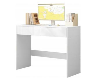 Biro modern alb cu 2 sertare, masă de toaletă loft 100 cm