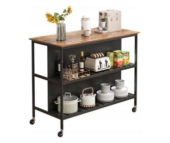 Insulă de bucătărie, masă de bar, bufet, dulap cu roți, bibliotecă, cărucior, 2 rafturi