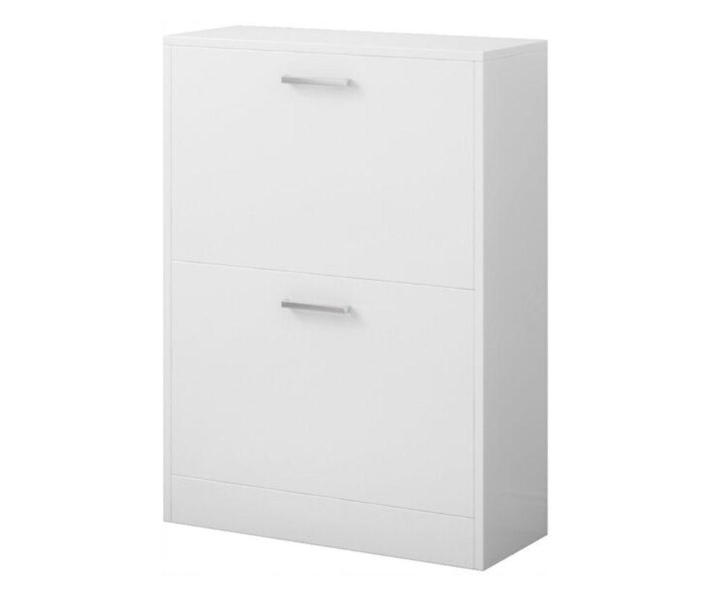 Dulap alb pentru pantofi, garderobă, raft pentru pantofi, comodă modernă tip loft, 60 cm