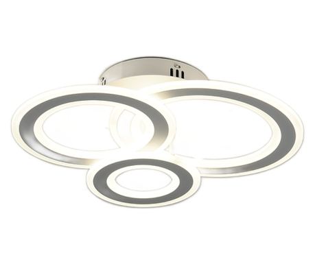 Lustra LED RFAN, Model M978-3C, cu Telecomanda, 3 Tipuri de Lumina, Intensitate Reglabila, 178W, Alb