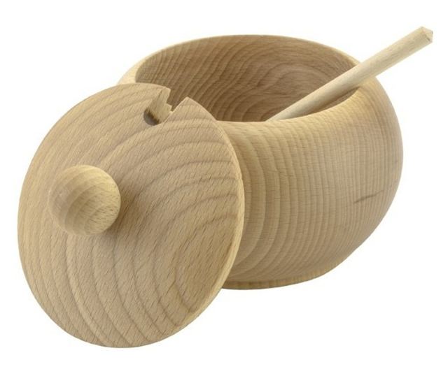 Fa cukortartó fedővel