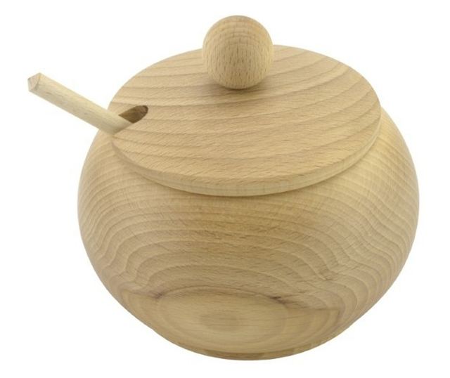 Fa cukortartó fedővel