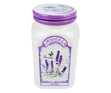 Кутия за подправки, Керамика, 1L, Лавандулов декор