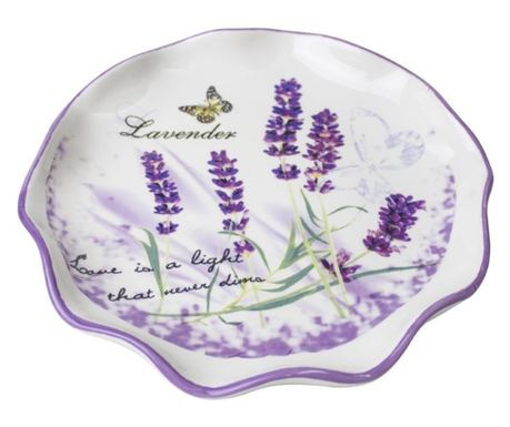 Süteményes tál, 26 cm, levendula, AZHOME