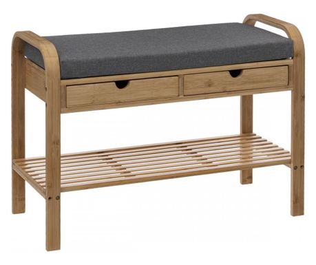 Пейка Hol Brone, бамбук, кафява, 74 x 34 x H 55 см