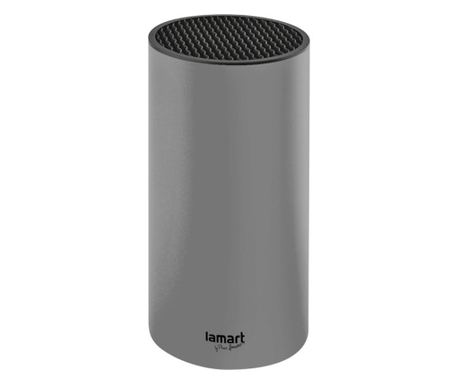 Suport pentru cutite Lamart LT2083, 11 x 22.5 cm, gri