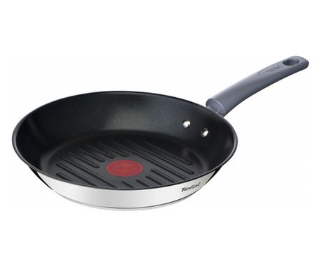 Tigaie grill cu interior anti-aderent Tefal Daily Cook, diametru 26 cm, inductie