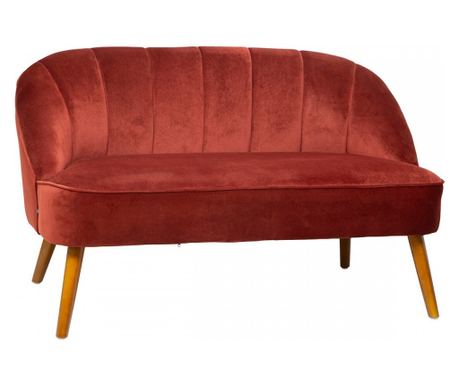 Kanapa Naova Red, poliester, 2 miejsca, 126 x D. 71 x H. 72 cm, 16 kg