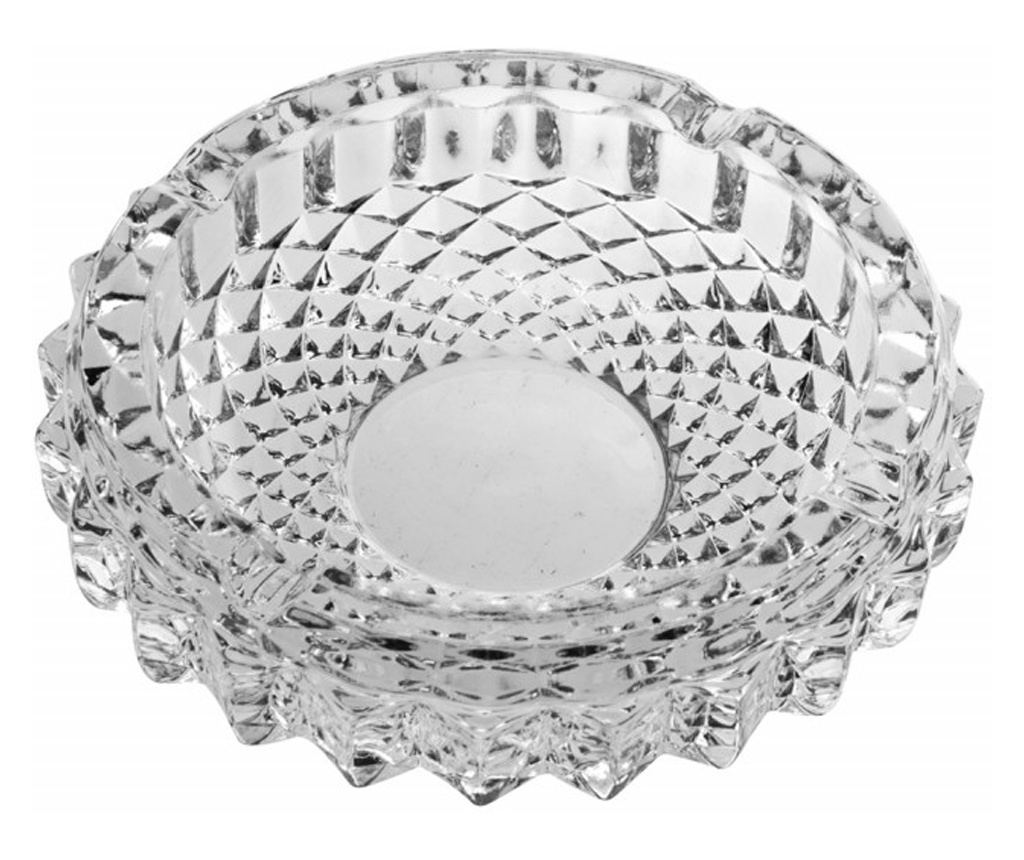 Стъклен пепелник Pufo Elegance, 12 см, кръгъл - 2