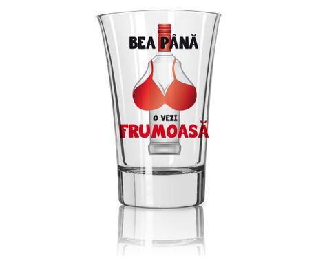 Set od 2 "Bea pana o vezi frumoasă" čašice za rakiju