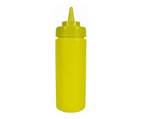 Műanyag szósz adagoló 0.35 l, sárga, AZHOME