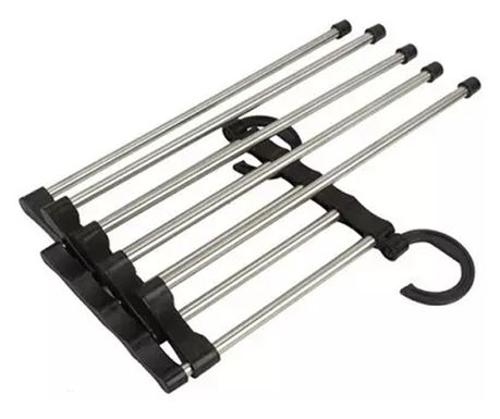 Suport organizator pentru pantaloni sau prosoape, Gonga® Argintiu