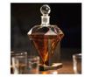 Set decantor in forma de diamant si 9 cuburi pentru racire bauturi, 1000 ml,Gonga® Transparent thumbnail 2