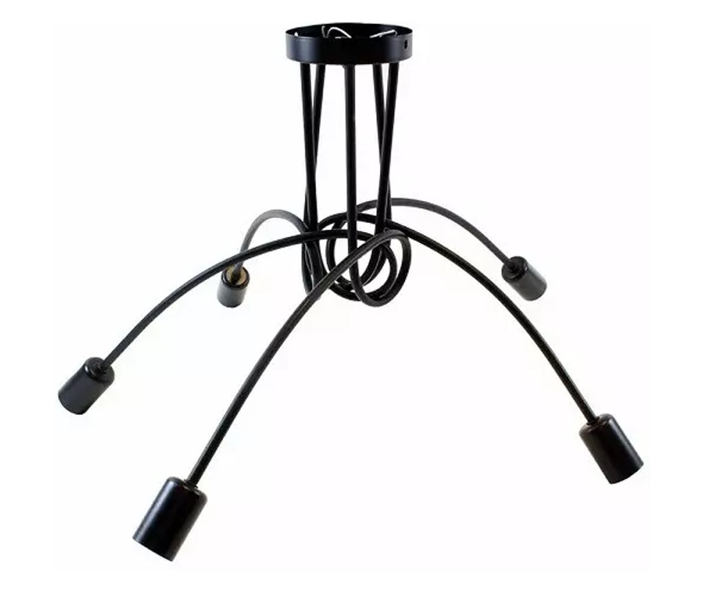Lustra cu 5 pendule E27, 34 cm Negru - 3