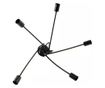 Lustra cu 5 pendule E27, 34 cm Negru thumbnail 4