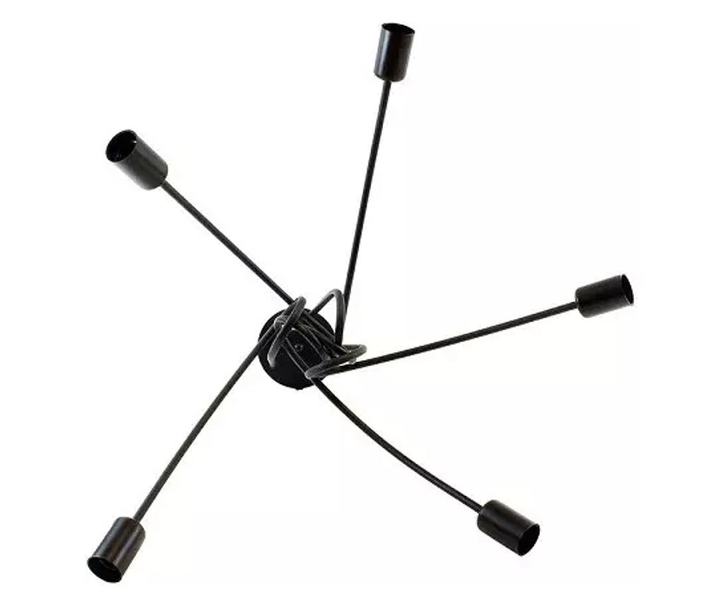 Lustra cu 5 pendule E27, 34 cm Negru - 4