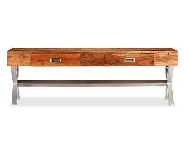 TV komoda s ladicama Masivno drvo bagrema palisander završna obrada 140cm