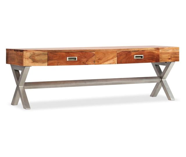 TV komoda s ladicama Masivno drvo bagrema palisander završna obrada 140cm