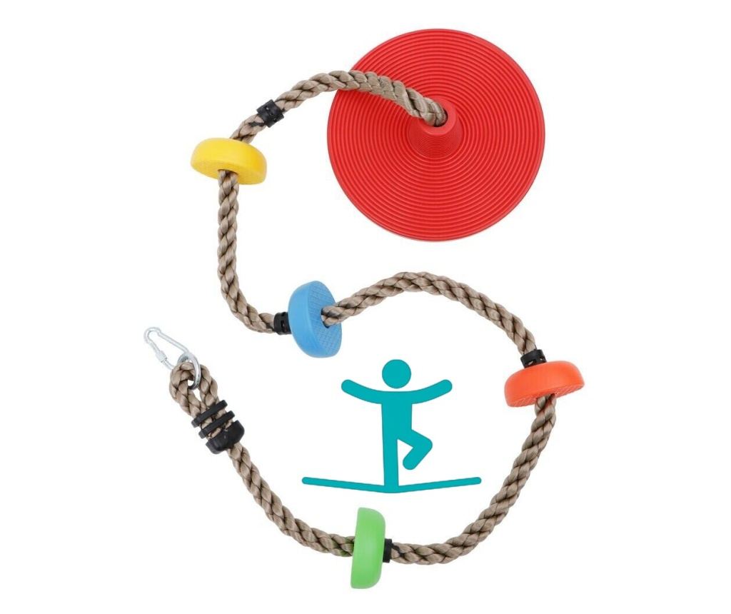 Dětské šplhací lano a houpačka 2 v 1 - 6