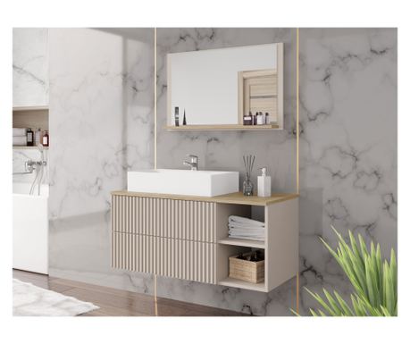 Mobilier de baie Kiegi canelate I