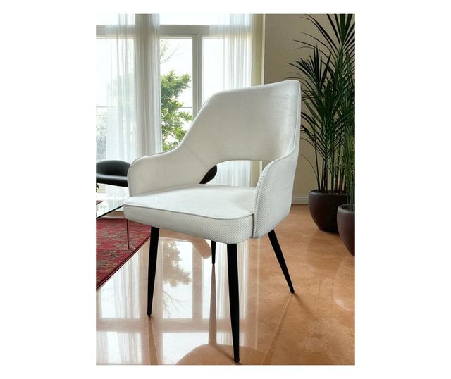 Трапезен стол Каво дамаска цвят шампанско