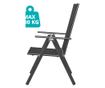 Scaun pliabil de gradina din aluminiu, 2 buc thumbnail 3