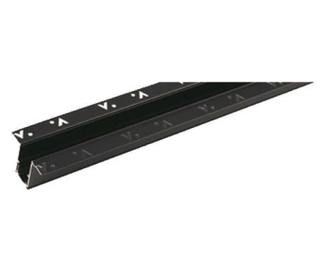 V-TAC SMART 48V 200cm Černá hliníková zapuštěná lišta (včetně difuzoru a koncových krytek)