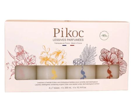 Univerzális mosószett, Pikoc, Discovery Set, 28 mosás, 4 x 300 ml