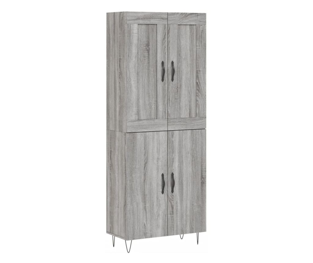Visoka ormar, siva sonoma, 69,5x34x180 cm, kompozitno drvo - 2