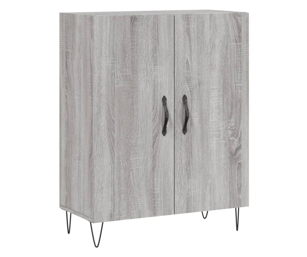 Visoka ormar, siva sonoma, 69,5x34x180 cm, kompozitno drvo - 7