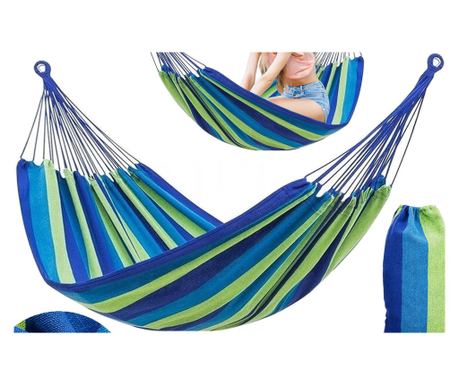 Viseča Mreža Tutumi 480143A 2 osebi Modra - 230X140X1CM