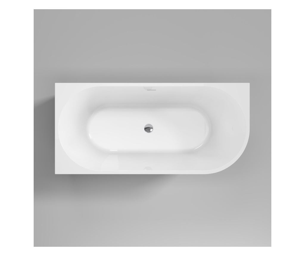 Rea γωνιακή μπανιέρα BELLANTO 150cm LEFT Λευκό 149X74,5X58CM - 3