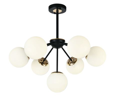 Lustra RFAN, Model N36368-7, Cu Abajururi, 7 X E27, Negru
