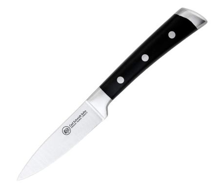 Herne nož za guljenje, Carl Schmidt Sohn 038021, 9 cm, crna drška, poklon kutija