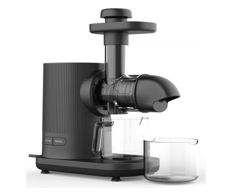 Αποχυμωτής Finlux FJJ-1567SL, Αργή συμπίεση, Αντίστροφη λειτουργία, 150 W, 0,5 l, 100 rpm, Κάδος απορριμμάτων, Μαύρο
