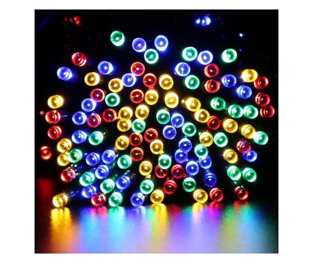 Ghirlanda luminoasa solara pentru gradina cu 100 LED, 10 m - Multicolor - 4