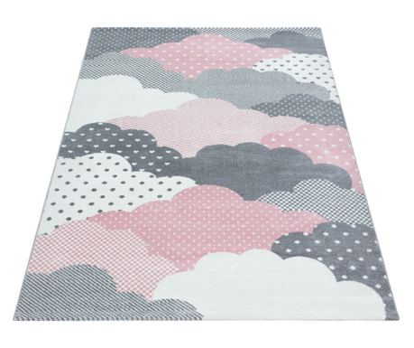Dywan dziecięcy Bambi Chmurki różowo-kremowe 120 cm x 170 cm