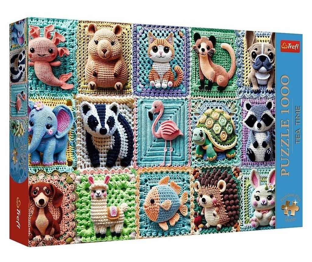 Puzzle 1000 Piese Animale Croșetate TREFL