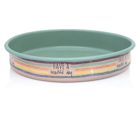 Tava rotundă 4l Divan Dan emailat Metalac, 30 cm