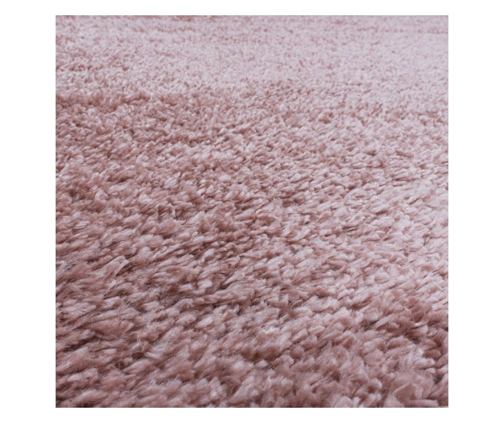 Covor Roz Pufos Super Moale Shaggy, Circular, 80 cm x 80 cm - 2