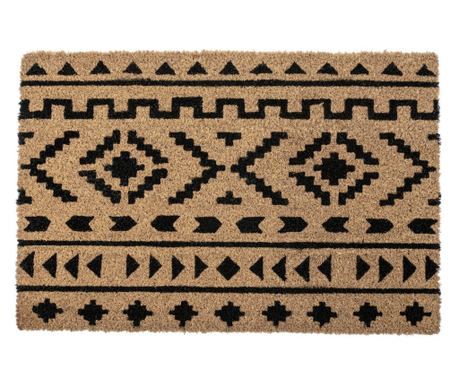 Πατάκι Εισόδου Tribal από Καουτσούκ και Φύλλα Καρύδας 40x60 εκ.