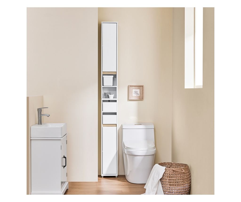 SoBuy Υπουργικό Συμβούλιο BZR151-W, Λευκό, 20x20x96εκ
Ξύλινο, ρυθμιζόμενο ράφι με συρτάρι

Ένα κομψό και λειτουργικό έπιπλο για - 5