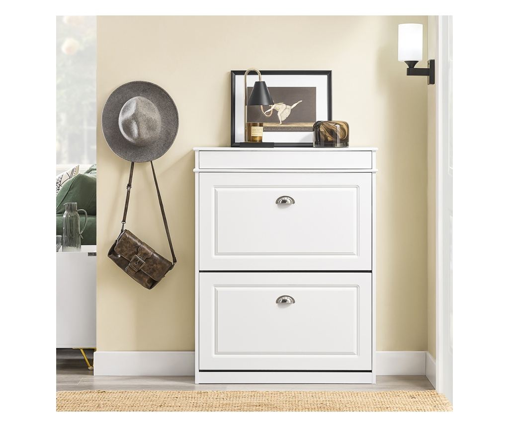 Dulap pentru pantofi SoBuy, alb, 75x24x96 cm, FSR78-L-W
Un dulap funcțional și modern, ideal pentru organizarea eficientă a încă - 2