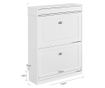 Dulap pentru pantofi SoBuy, alb, 75x24x96 cm, FSR78-L-W
Un dulap funcțional și modern, ideal pentru organizarea eficientă a încă thumbnail 3