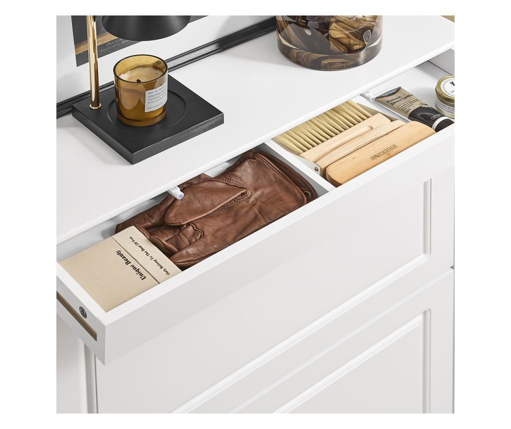 Dulap pentru pantofi SoBuy, alb, 75x24x96 cm, FSR78-L-W
Un dulap funcțional și modern, ideal pentru organizarea eficientă a încă - 7